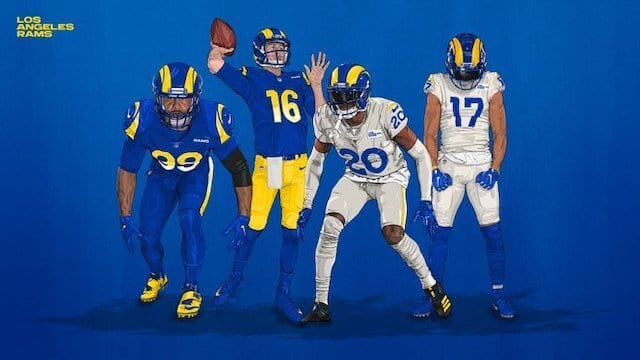 LA Rams uniform schedule for 2021 season