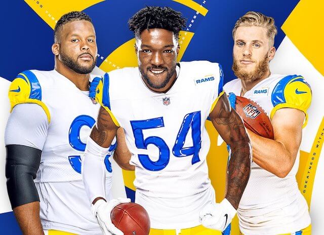 Rams Release Uniform Schedule For 2022 Season Which Will Include Most White  Modern Throwbacks