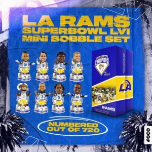 Rams Super Bowl LVI Mini Bobbleheads Set, FOCO