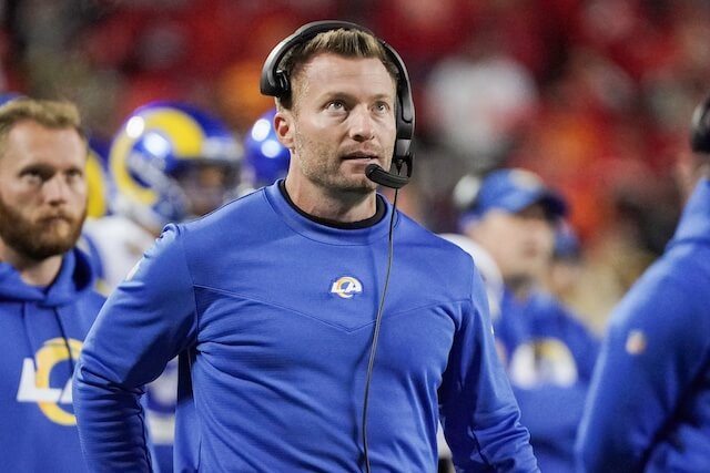 Rams News: Sean McVay Not Phased By Taking Helmet Shot To Jaw During Chiefs  Game